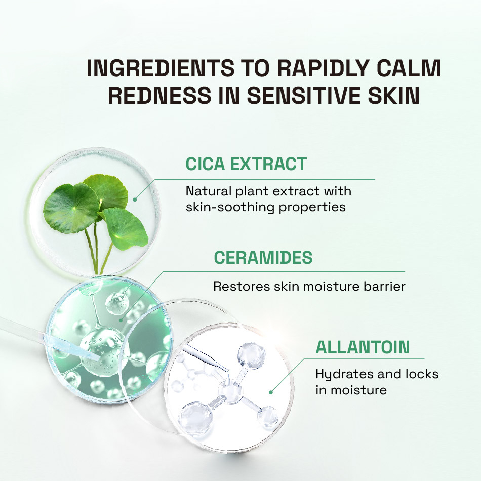 Cetaphil Soothing and Comforting Cica Calming Face Cream 
                    Ingredients